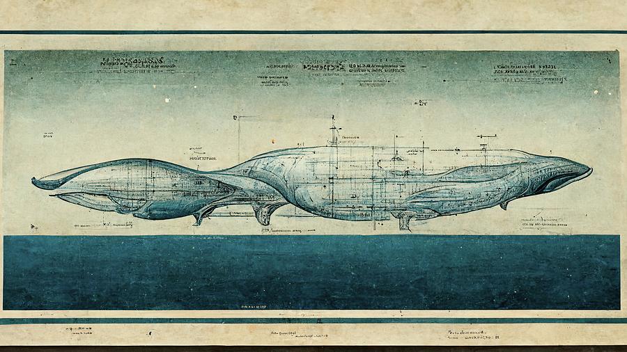 The Whale Digital Art by Nickleen Mosher
