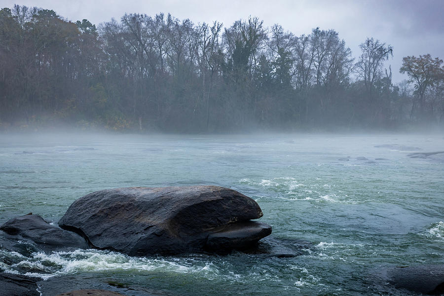 The Whale Rock On Lower Saluda River Photograph by Charles Hite