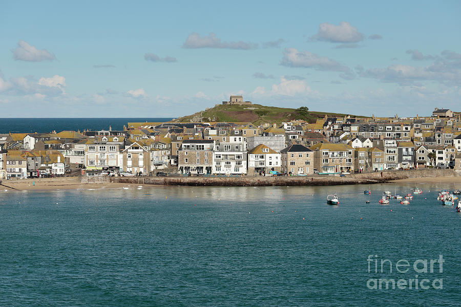 The Wharf and Island St Ives Photograph by Terri Waters