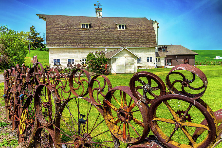 The Wheels at the Barn Photograph by David Patterson