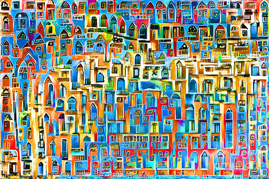 The Whimsical Fairytale City of Windows Imagine Nation In The Old Country 20210307 Photograph by Wingsdomain Art and Photography