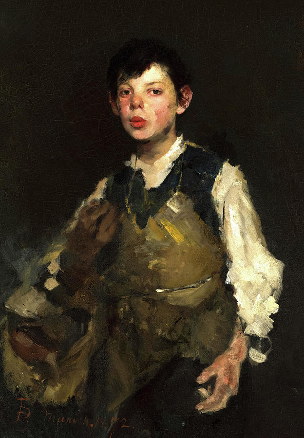 The Whistling Boy, 1872 Painting by Frank Duveneck - Fine Art America