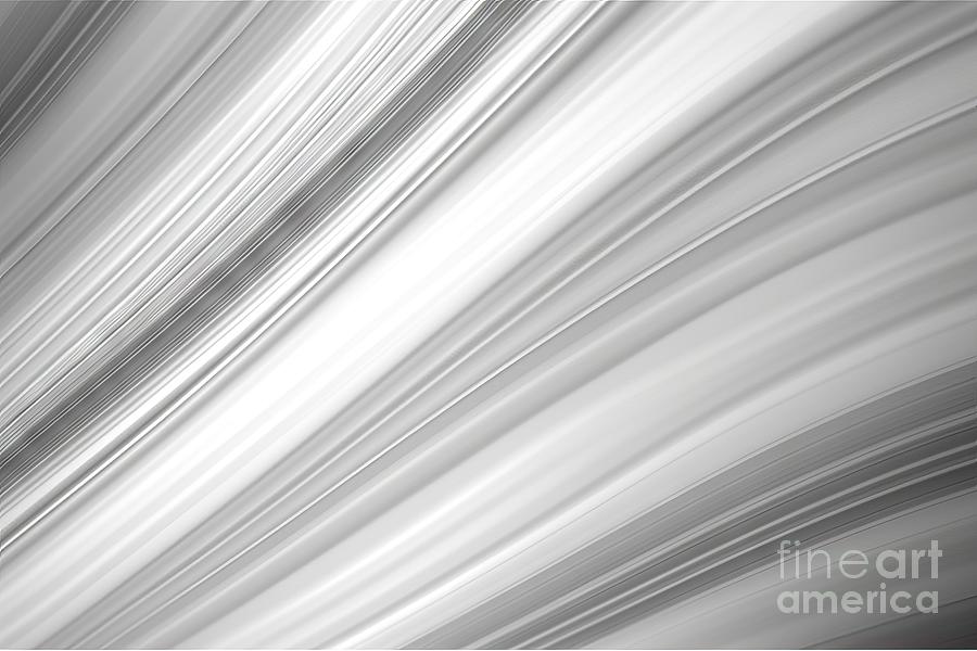 Abstract Painting - The White And Silver Are Light Gray With Black The Gradient Is The Surface With Templates Metal Texture Soft Lines Tech Gradient Abstract Diagonal Background Silver Black Sleek With Gray And White by N Akkash