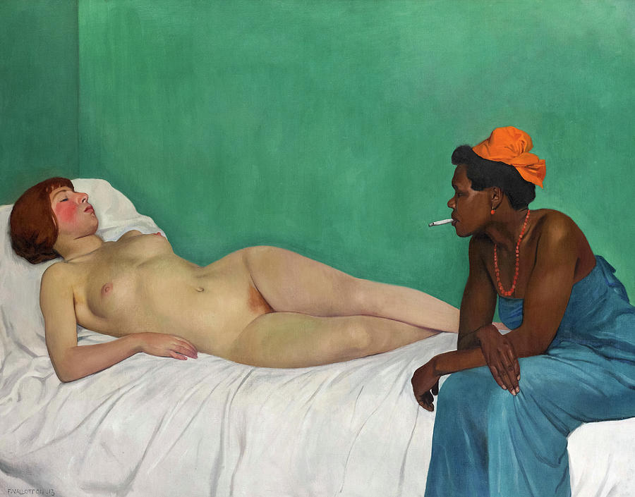 Felix Vallotton Painting - The White and the Black, 1913 by Felix Vallotton