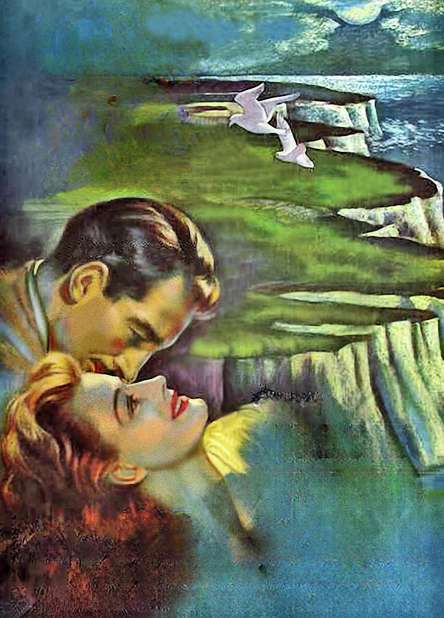Vintage Painting - The White Cliffs of Dover, 1944, movie poster painting by Movie World Posters