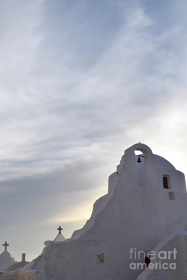 The white-domed Church of Panagia Paraportiani, Chora, Mykonos,  Photograph by William Kuta