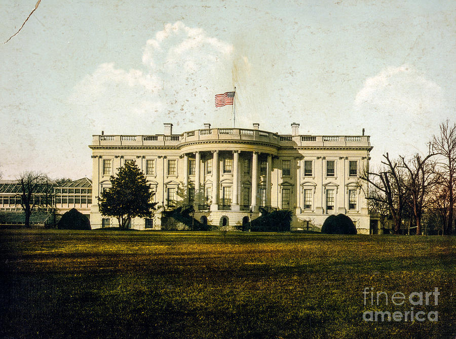 The White House 1898 Photograph by Jon Neidert
