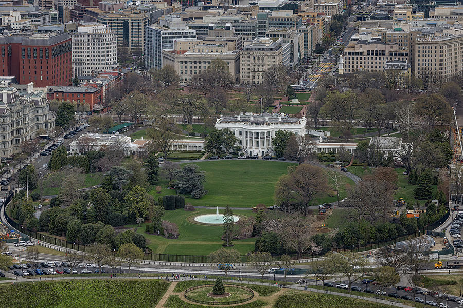 The White House Aerial Photograph by Susan Candelario
