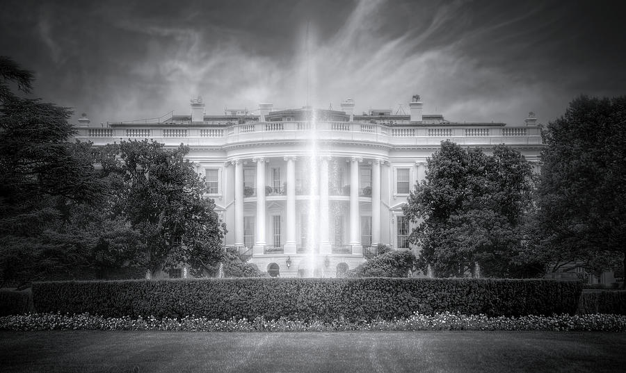 The White House in Black and White Photograph by Mark Andrew Thomas