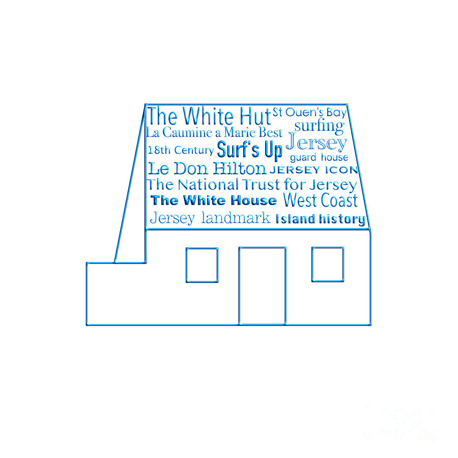 The White House Jersey with Text Design Digital Art by Barefoot Bodeez Art
