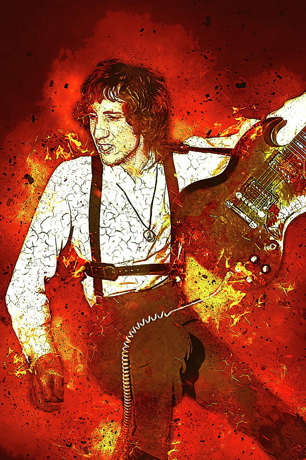 The Who Mixed Media - The Who Pete Townshend Art Shakin All Over by James West by The Rocker