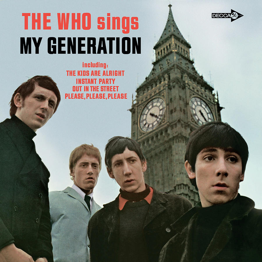 The Who Photograph - The Who Sings My Generation by The Who by Pris Framed