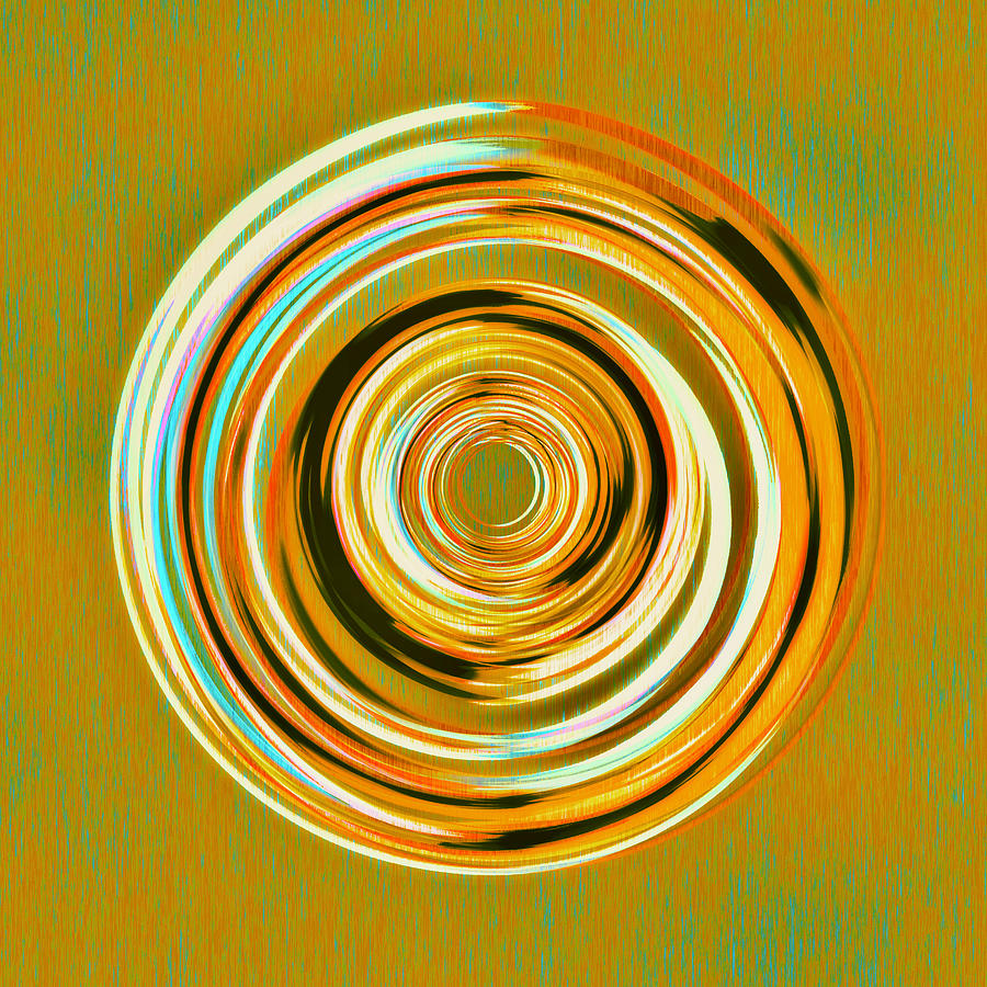 The Whorl - Golden Digital Art by Designs By Nimros - Pixels