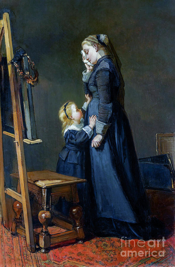 Widow Painting - The Widow of a Painter by Kate Bisschop-Swift Widow Painting - The Widow of a Painter by Kate Bisschop-Swift
