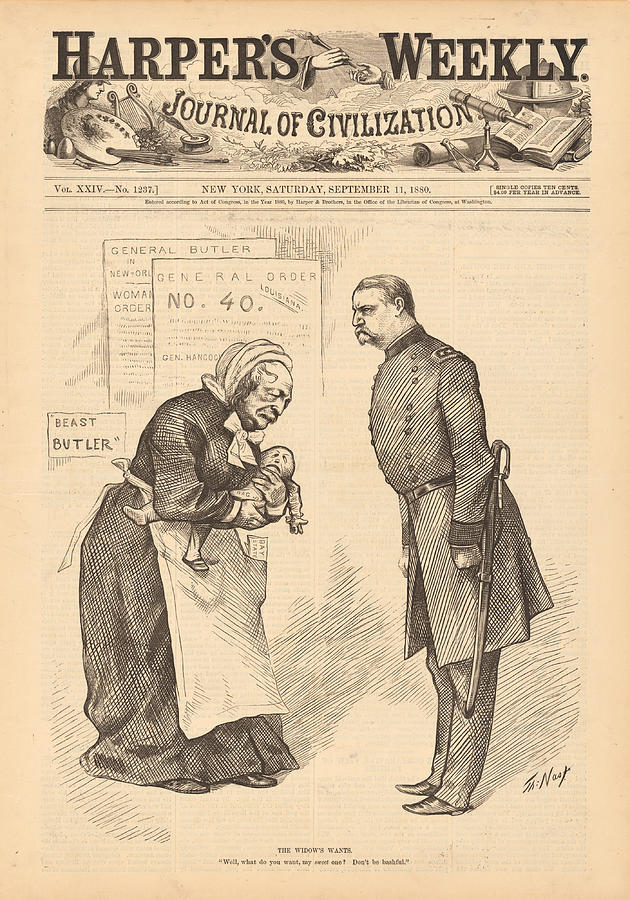 The Widow's Wants Drawing By Thomas Nast - Fine Art America