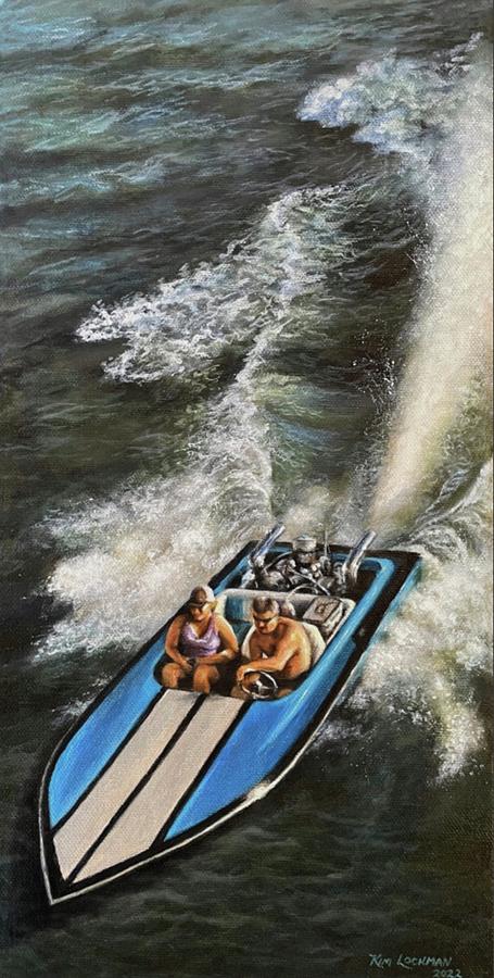 Boating Painting - The Wild Side by Kim Lockman