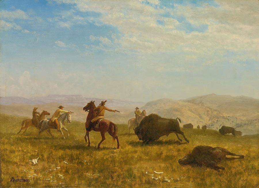 The Wild West Painting by Albert Bierstadt American - Fine Art America