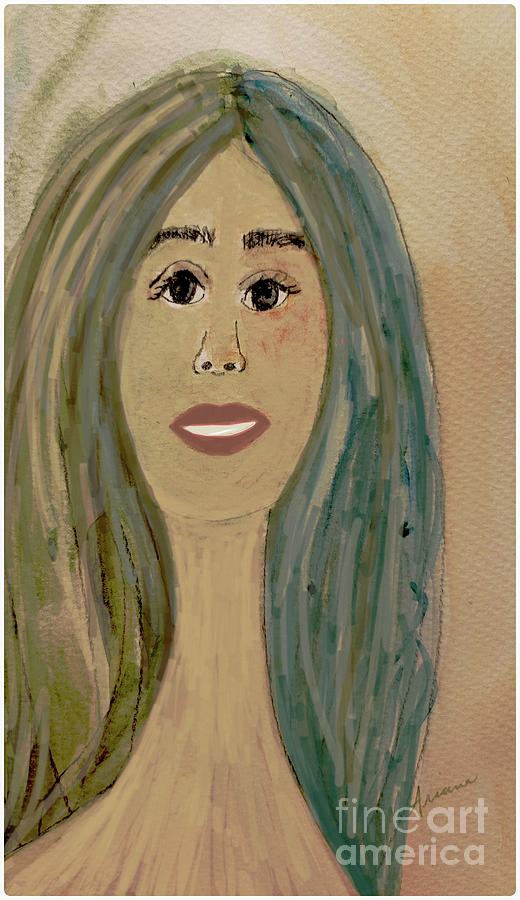 The Wildflower Girl Painting by Ariana Yahweh - Fine Art America
