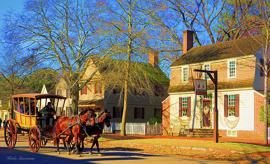 The Williamsburg Stagecoach Photograph by Kathi Isserman