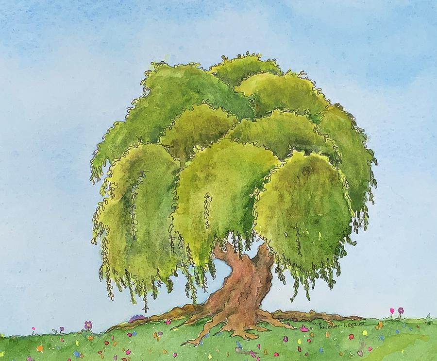 The Willow Painting by Mary Ellen Mueller Legault