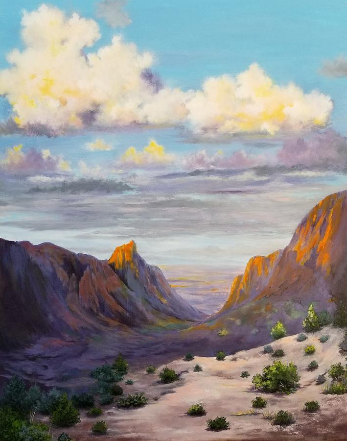 The Window at Big Bend II Painting by Roseanne Schellenberger