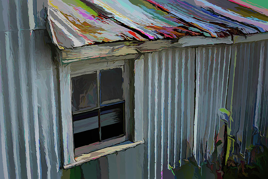 The window in a shack Photograph by Alan Goldberg