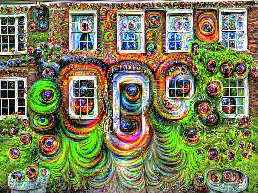 The Windows Have Eyes Surreal Deep Dream Art Digital Art