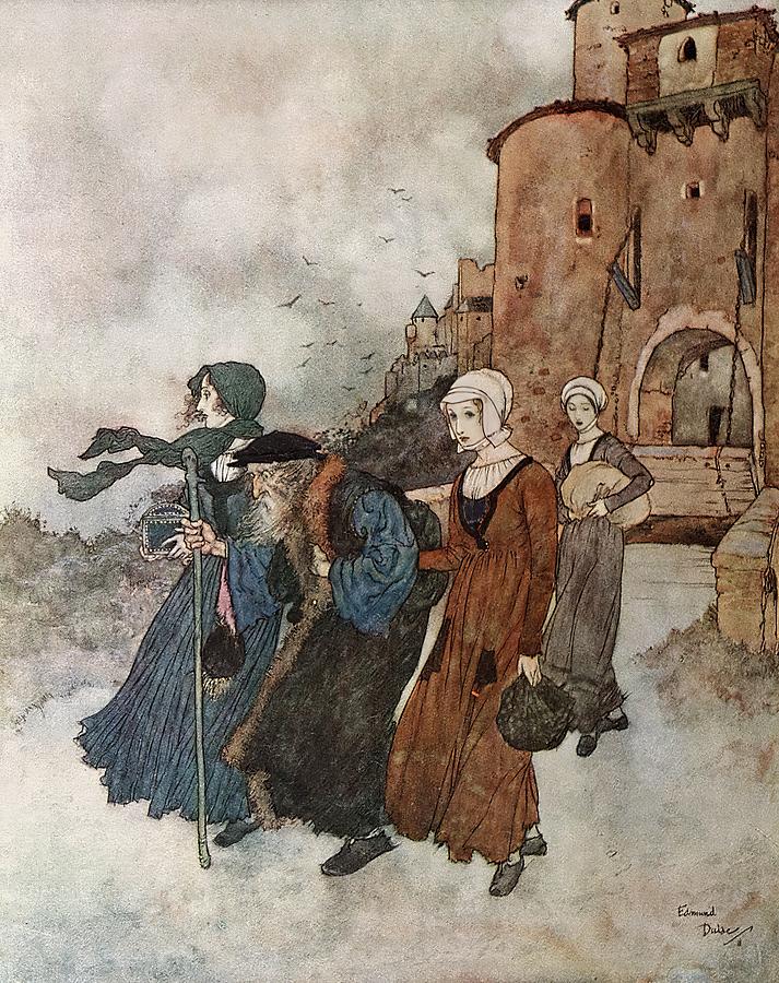 The Winds Tale Pl 4 1911 Edmund Dulac French 1882 1953 Painting