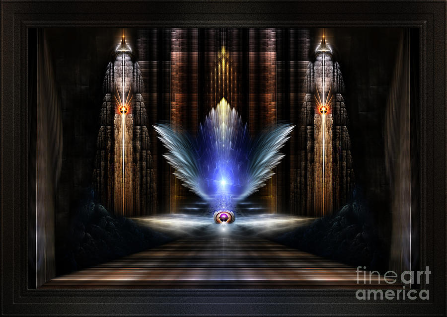 The Wings Of Heaven Fractal Art Composition Digital Art by Rolando Burbon