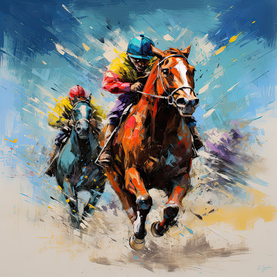 The Winner's Circle Painting by Lourry Legarde - Fine Art America
