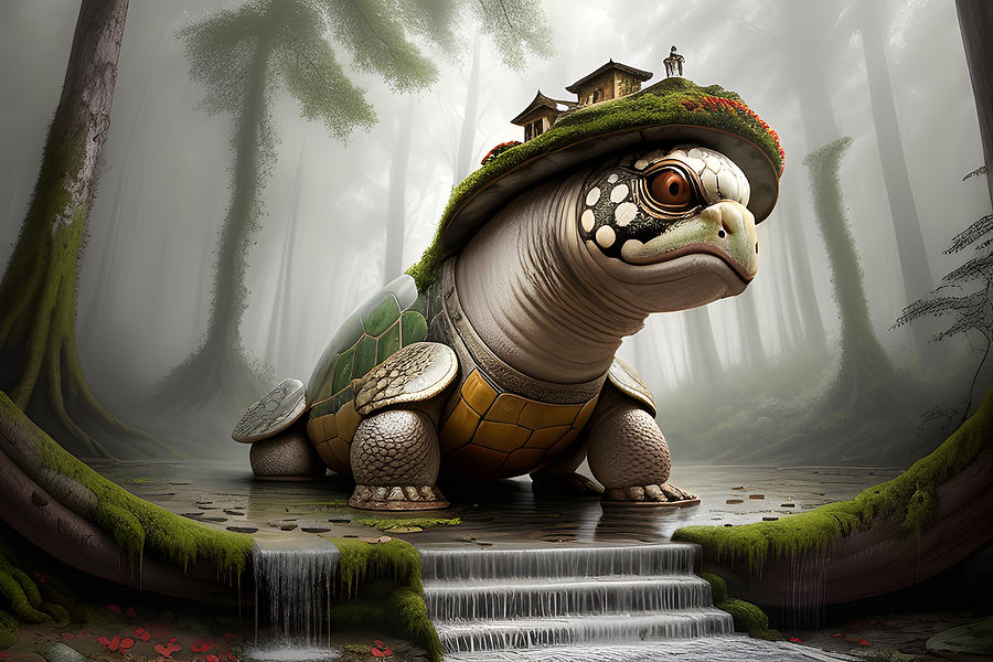 The Wise and Ancient Turtle Digital Art by Keith Hix - Fine Art America