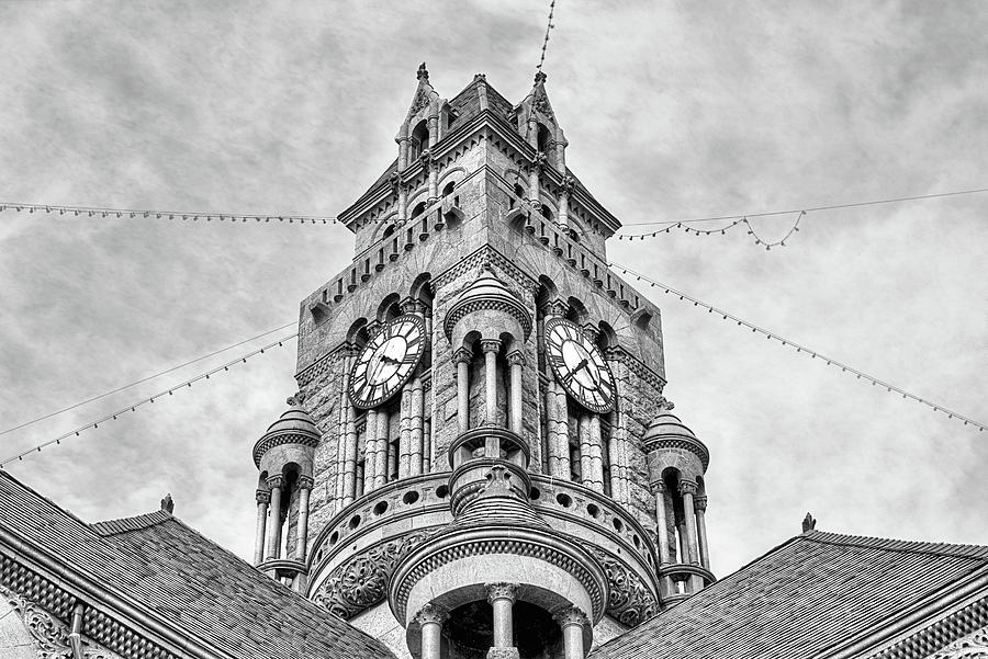The Wise County Courthouse Black and White Photograph by JC Findley