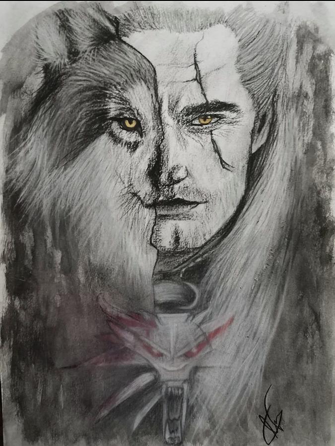 The Witcher Geralt Sketch 61x915cm Movie Poster  Buy it now