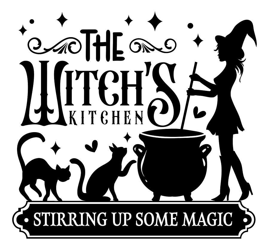 The Witchs Kitchen Stirring Up Some Magic Digital Art by Sambel Pedes