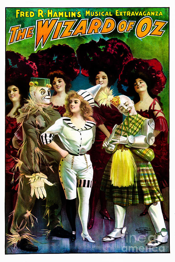 The Wizard Of Oz Poster - 1903 Musical Extravaganza Drawing
