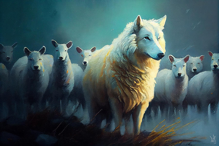 The Wolf and His Sheep Digital Art by Jackson Parrish