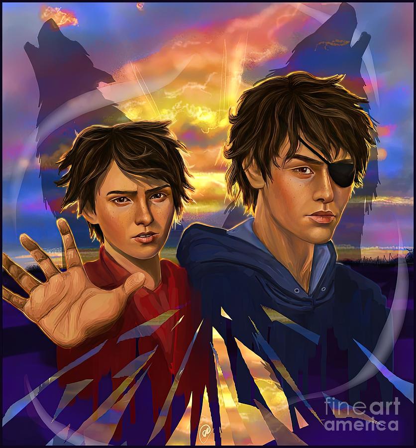 The Wolf Brothers Life is Strange Painting by Georgia Stewart - Fine ...