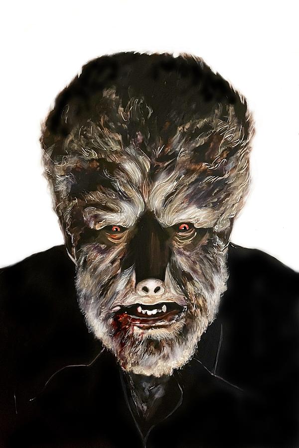 The Wolf Man Painting by Joel Tesch