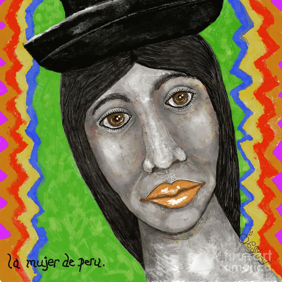 The Woman from Peru Digital Art by Caroline Street
