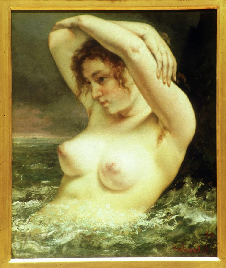 The Woman In The Waves Photograph