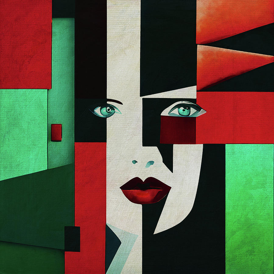 The woman who hides Digital Art by Jan Keteleer