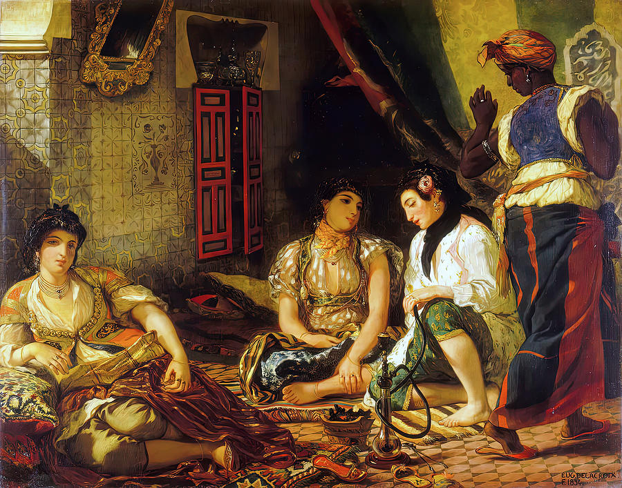 Delacroix Painting - The Women of Algiers in their Apartment by Eric Glaser