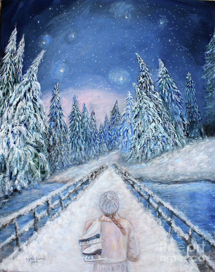 The Wonder of Winter Painting by Lyric Lucas
