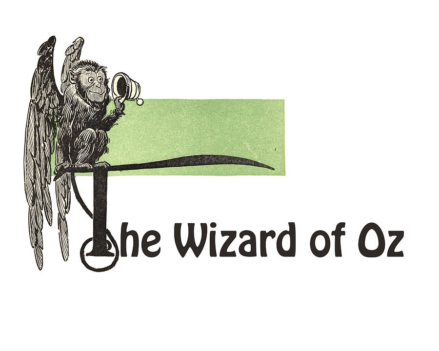 Fantasy Digital Art - The wonderful wizard of oz flying monkey by Madame Memento