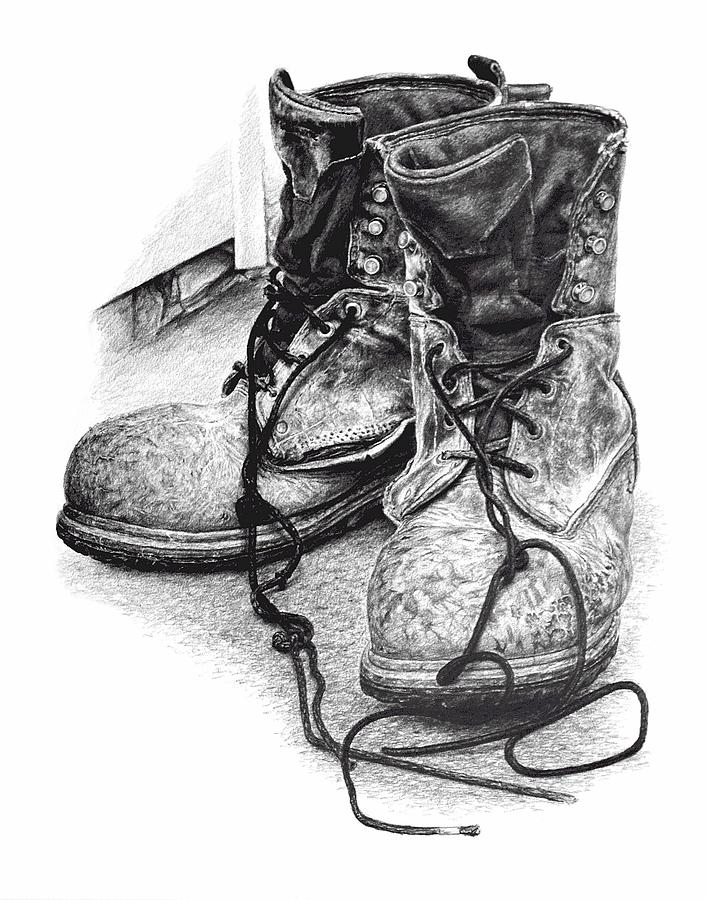 Boots Drawing - A Step By Step Tutorial - Cool Drawing Idea