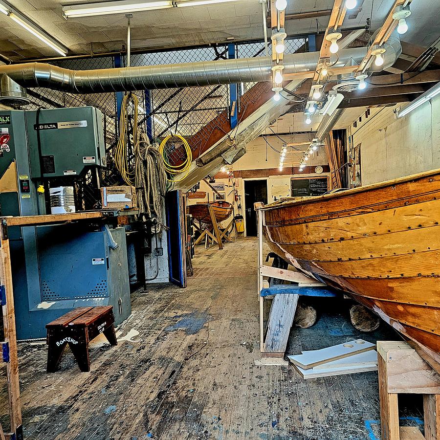 Boat Photograph - The Workshop by Leonard Rosenfield