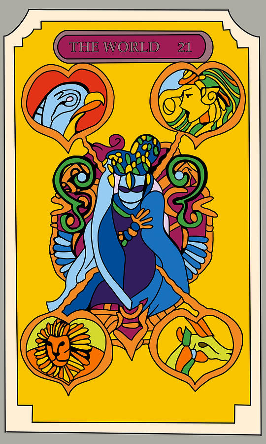 The World JoJo Tarot Card HD Poster Painting by Damien Adams | Fine Art ...