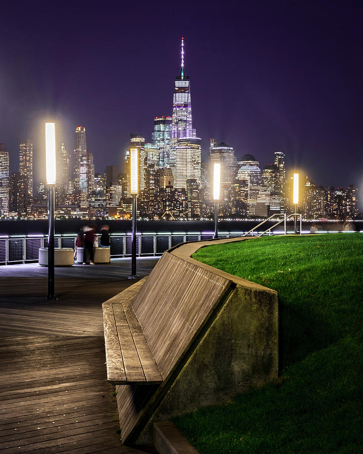 New York City Photograph - The World Trade Center and Hoboken by Zawhaus Photography