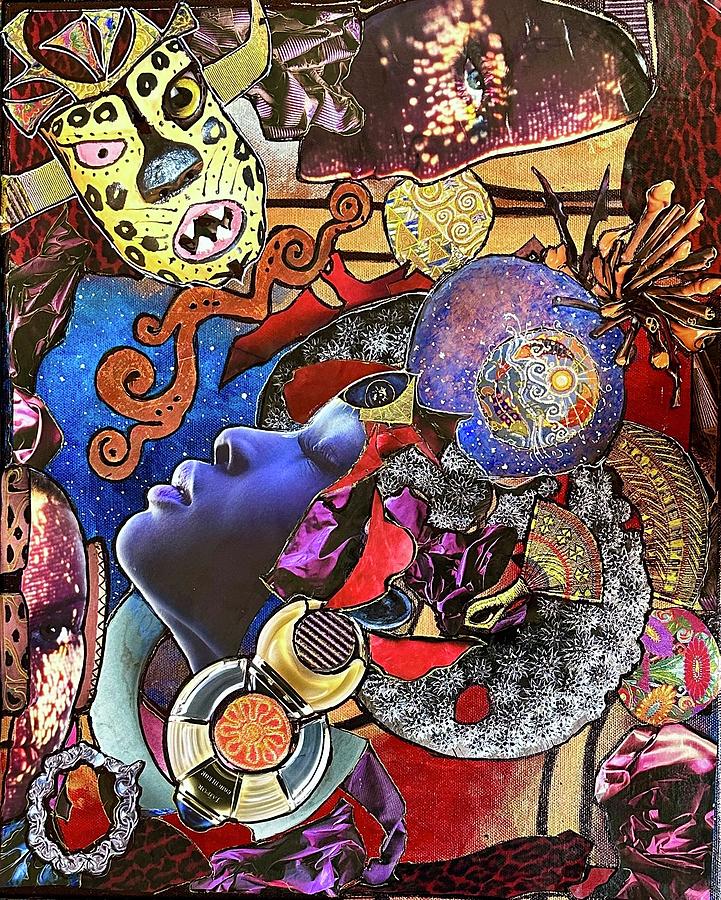 The Worlds Within and Outside... Mixed Media by Rae Chichilnitsky
