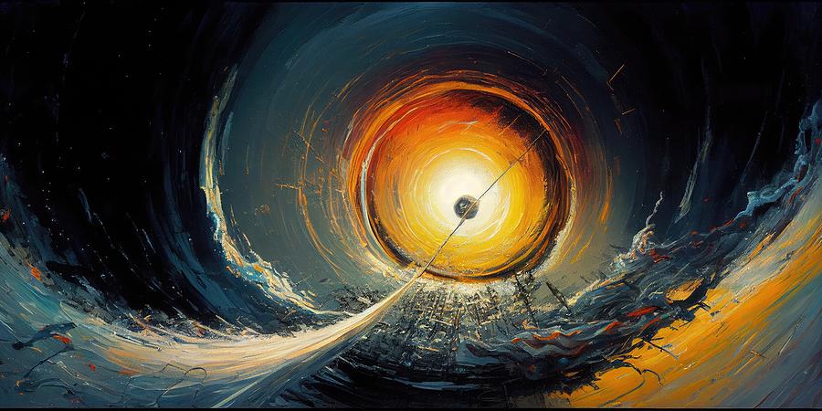 Interstellar Painting - The wormhole by My Head Cinema